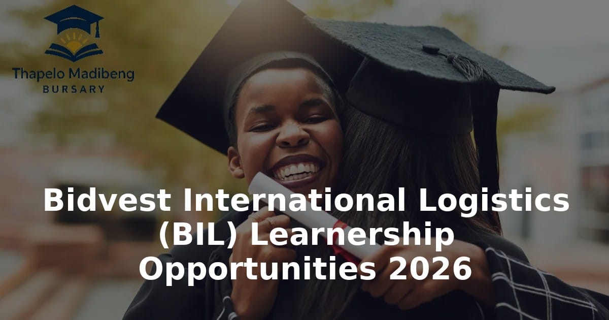 Bidvest International Logistics (BIL) Learnership Opportunities 2026