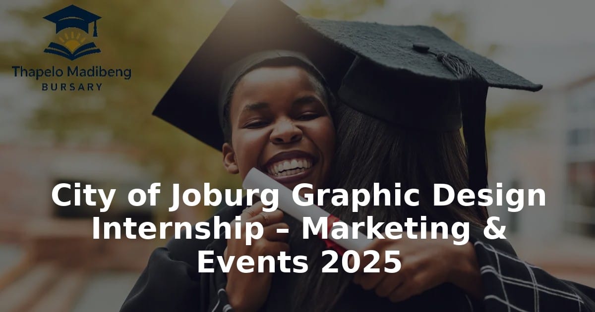 City of Joburg Graphic Design Internship – Marketing & Events 2025