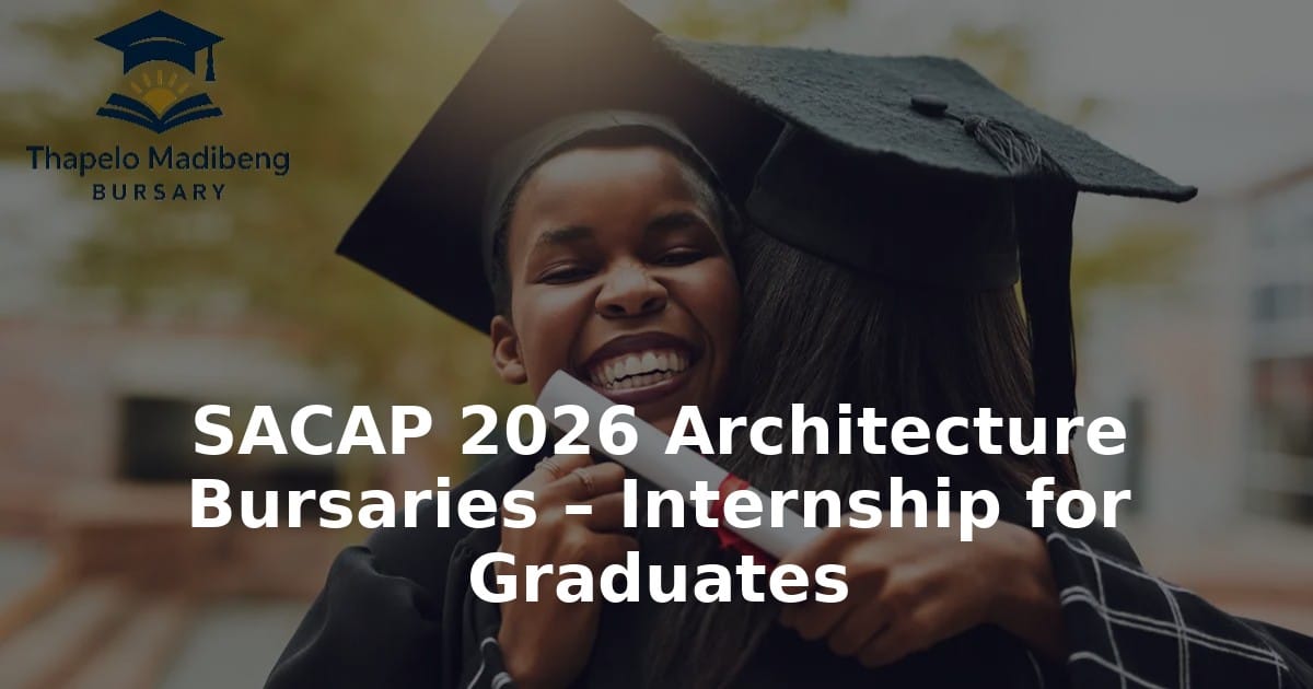 SACAP 2026 Architecture Bursaries – Internship for Graduates