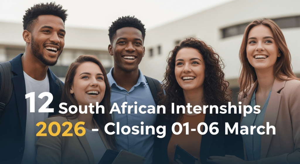 12 South African Internships 2026 – Closing 01‑06 March