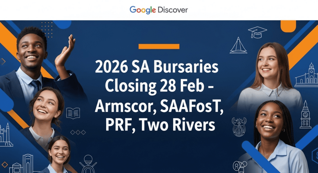 2026 SA Bursaries Closing 28 Feb – Armscor, SAAFoST, PRF, Two Rivers