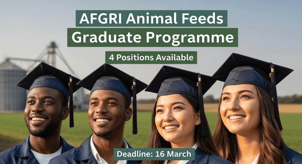 AFGRI Animal Feeds 2026 Graduate Programme – 4 Positions, Deadline 16 Mar