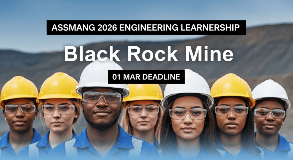 Assmang 2026 Engineering Learnership – Black Rock Mine, 01 Mar deadline