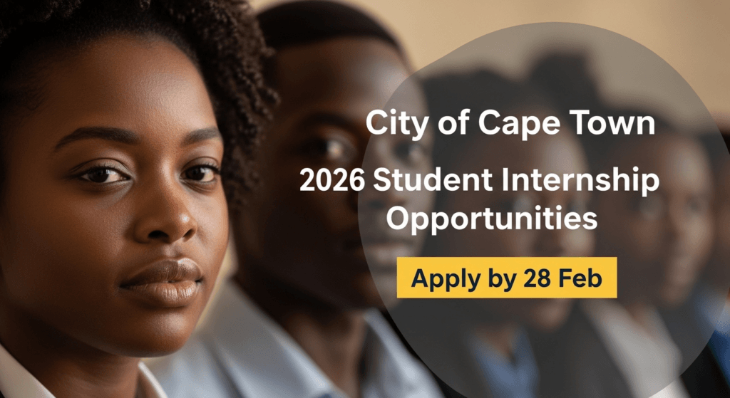 City of Cape Town 2026 Student Internship Opportunities – Apply by 28 Feb