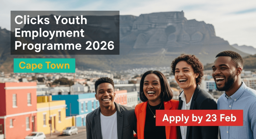 Clicks Youth Employment Programme 2026 – Cape Town, Apply by 23 Feb