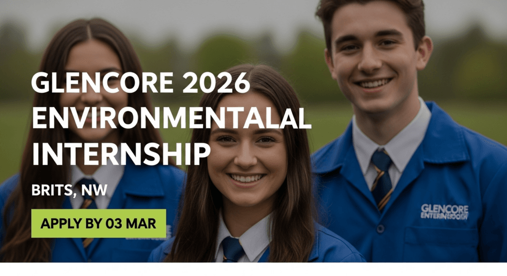 Glencore 2026 Environmental Internship – Brits, NW – Apply by 03 Mar