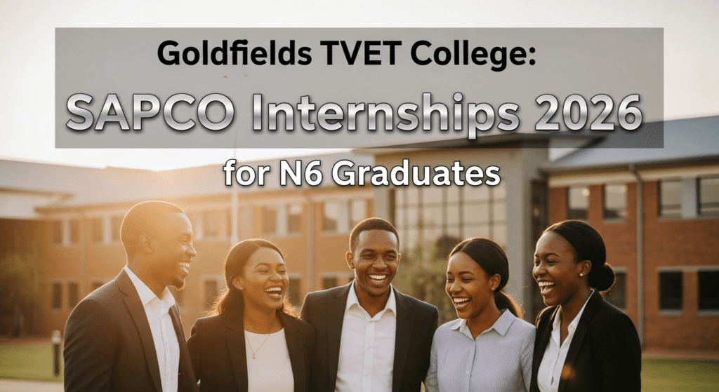 Goldfields TVET College: SAPCO Internships 2026 for N6 Graduates