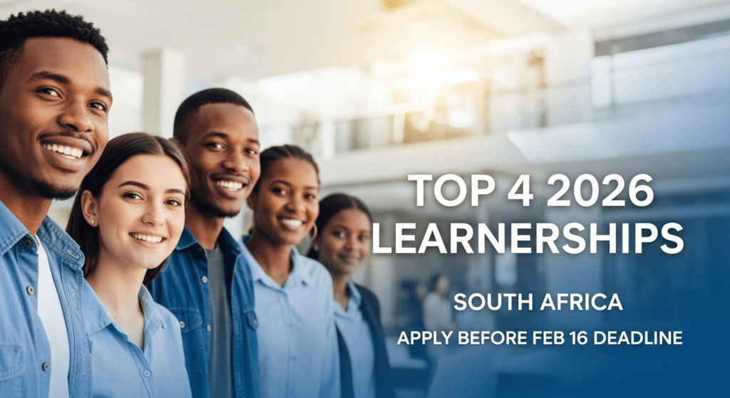 Top 4 2026 Learnerships To Apply For Before Deadline Feb 16, South Africa