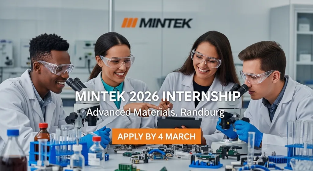 Mintek 2026 Internship – Advanced Materials, Randburg – Apply by 4 March