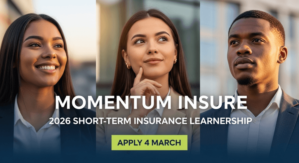 Momentum Insure 2026 Short‑Term Insurance Learnership – Apply 4 March