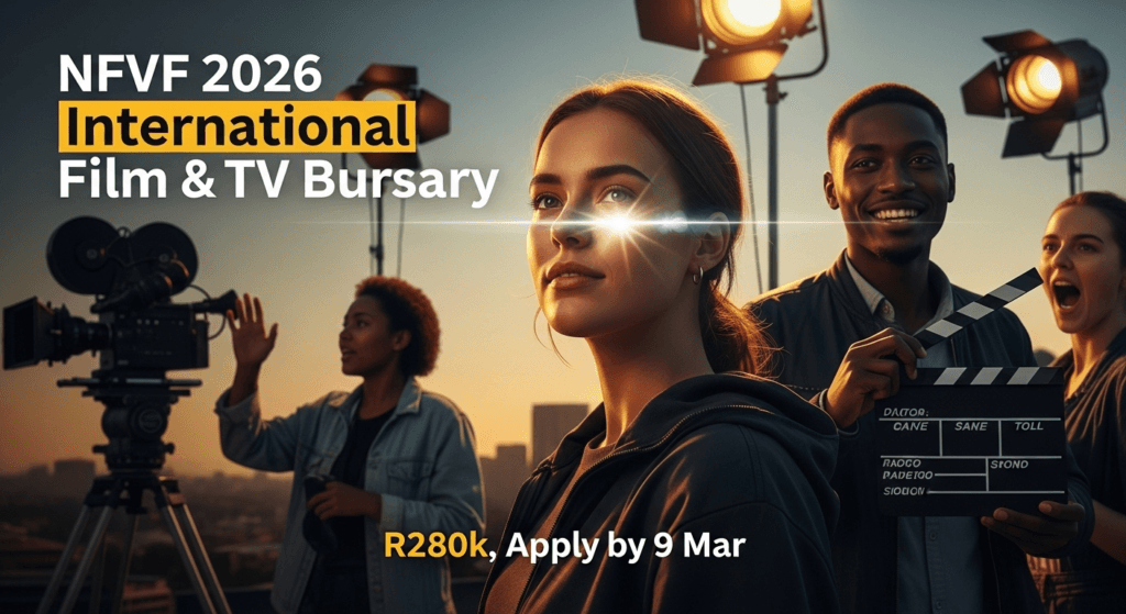 NFVF 2026 International Film & TV Bursary – R280k, Apply by 9 Mar