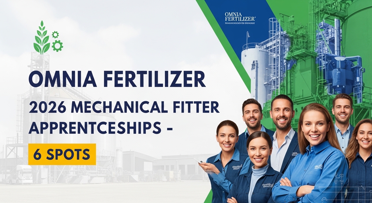 Omnia Fertilizer 2026 Mechanical Fitter Apprenticeships – 6 Spots