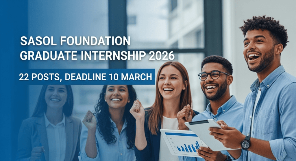 Sasol Foundation Graduate Internship 2026 – 22 Posts, Deadline 10 Mar