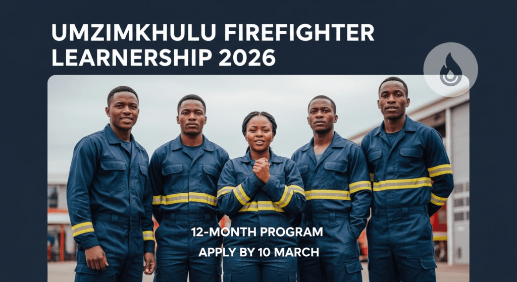 Umzimkhulu Firefighter Learnership 2026 – 12‑month, Apply by 10 March