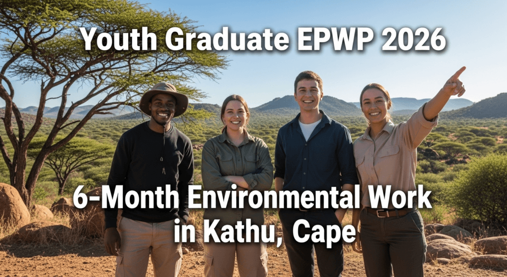 Youth Graduate EPWP 2026 – 6‑Month Environmental Work in Kathu, Cape