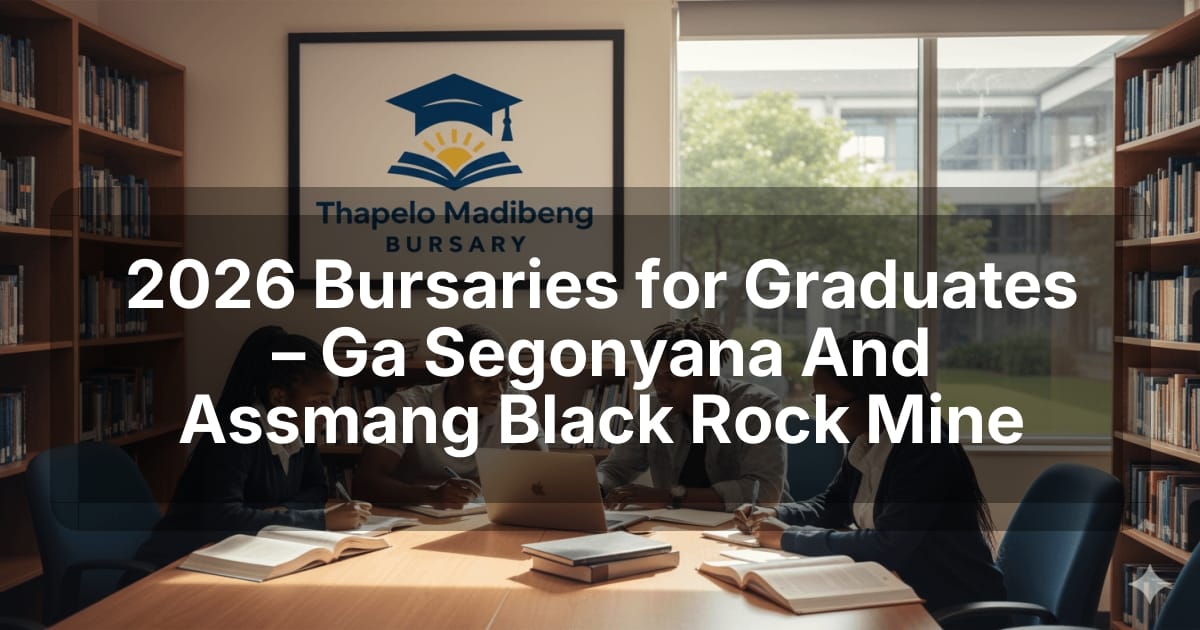 2026 Bursaries for Graduates – Ga Segonyana And Assmang Black Rock Mine