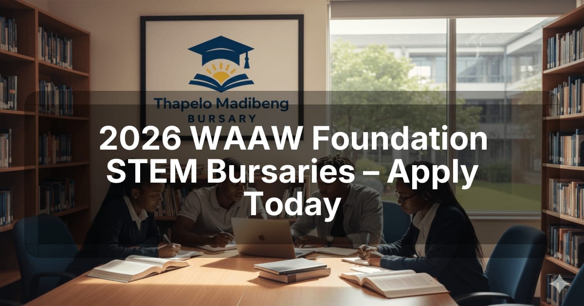 2026 WAAW Foundation STEM Bursaries – Apply Today