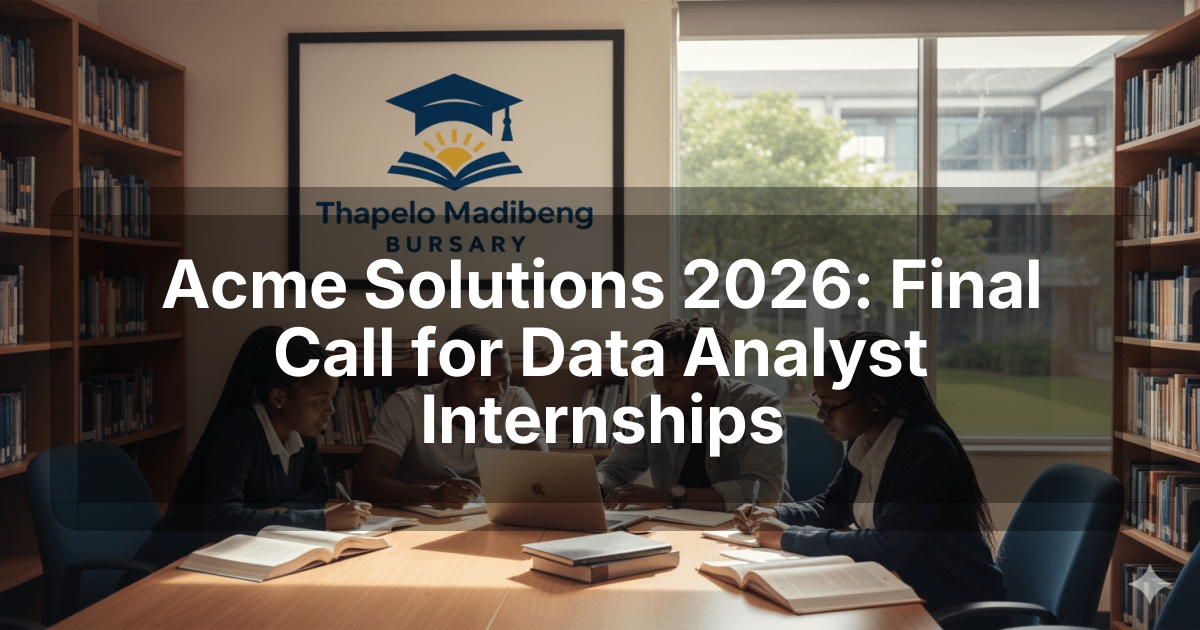 Acme Solutions 2026: Final Call for Data Analyst Internships