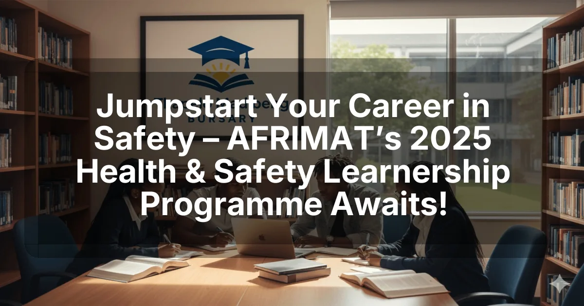 Jumpstart Your Career in Safety – AFRIMAT’s 2025 Health & Safety Learnership Programme Awaits!