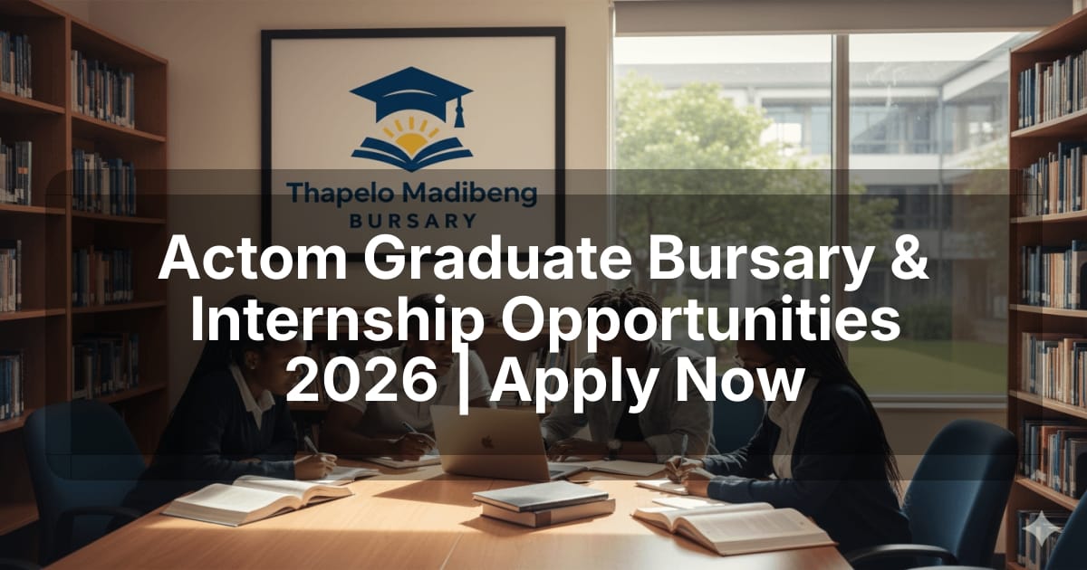 Actom Graduate Bursary & Internship Opportunities 2026 | Apply Now
