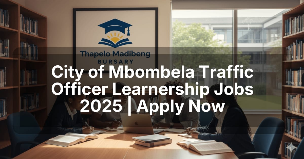 City of Mbombela Traffic Officer Learnership Jobs 2025 | Apply Now