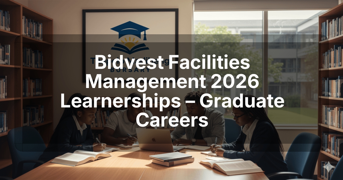 Bidvest Facilities Management 2026 Learnerships – Graduate Careers