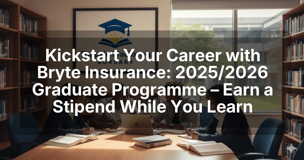 Kickstart Your Career with Bryte Insurance: 2025/2026 Graduate Programme – Earn a Stipend While You Learn
