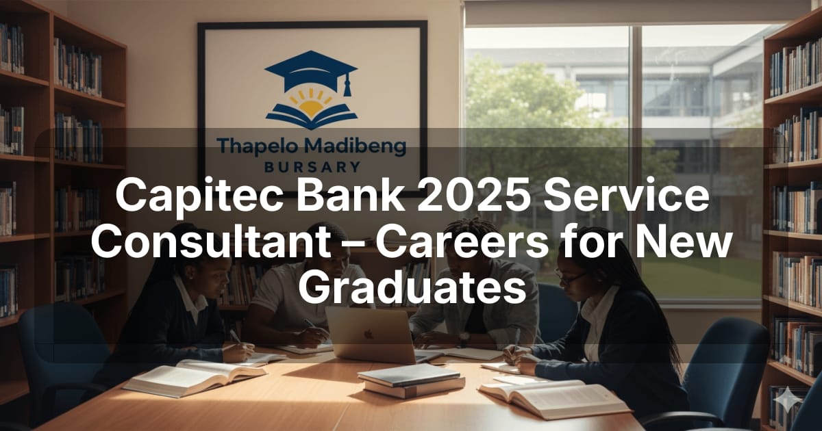 Capitec Bank 2025 Service Consultant – Careers for New Graduates