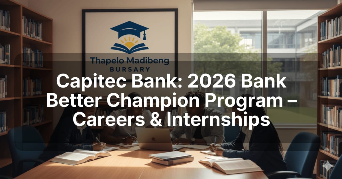 Capitec Bank: 2026 Bank Better Champion Program – Careers & Internships