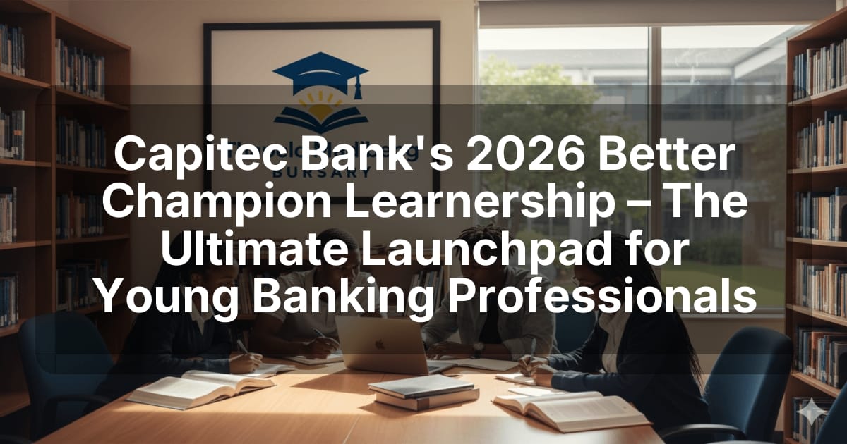 Capitec Bank's 2026 Better Champion Learnership – The Ultimate Launchpad for Young Banking Professionals