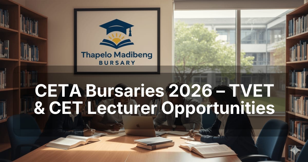 CETA Bursaries 2026 – TVET & CET Lecturer Opportunities