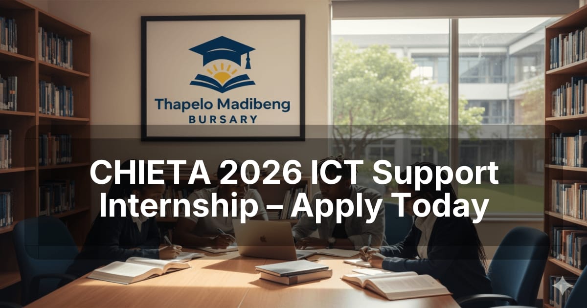 CHIETA 2026 ICT Support Internship – Apply Today