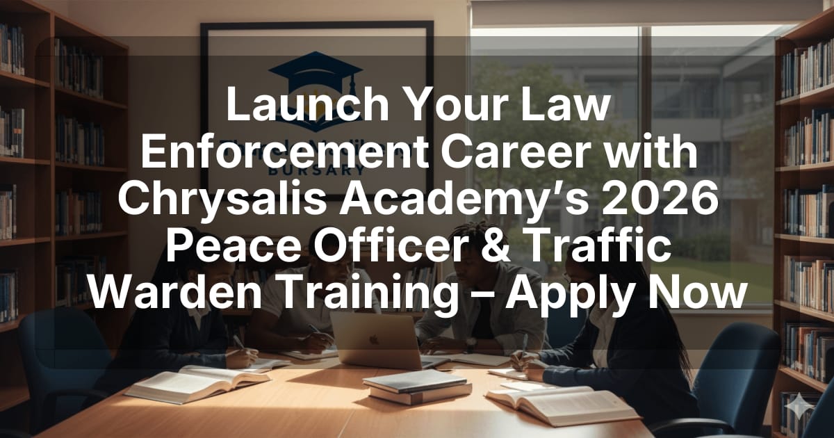 Launch Your Law Enforcement Career with Chrysalis Academy’s 2026 Peace Officer & Traffic Warden Training – Apply Now