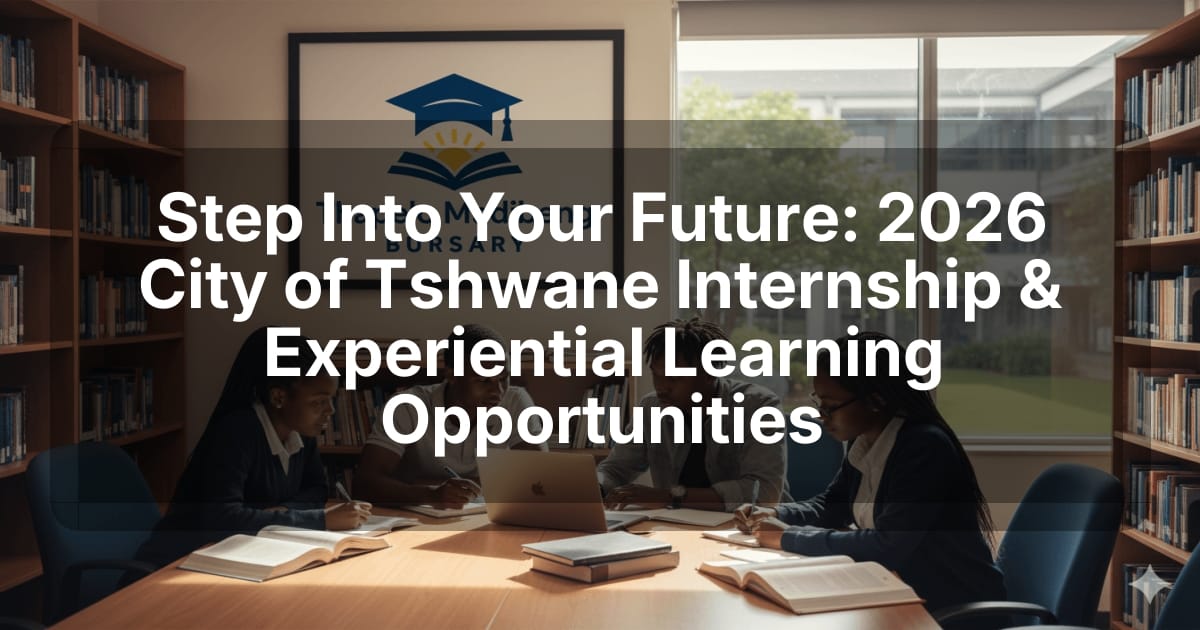 Step Into Your Future: 2026 City of Tshwane Internship & Experiential Learning Opportunities