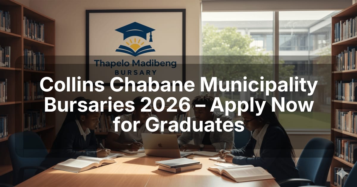 Collins Chabane Municipality Bursaries 2026 – Apply Now for Graduates