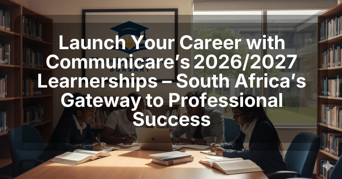 Launch Your Career with Communicare’s 2026/2027 Learnerships – South Africa’s Gateway to Professional Success