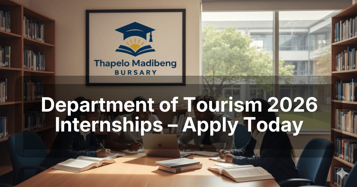 Department of Tourism 2026 Internships – Apply Today