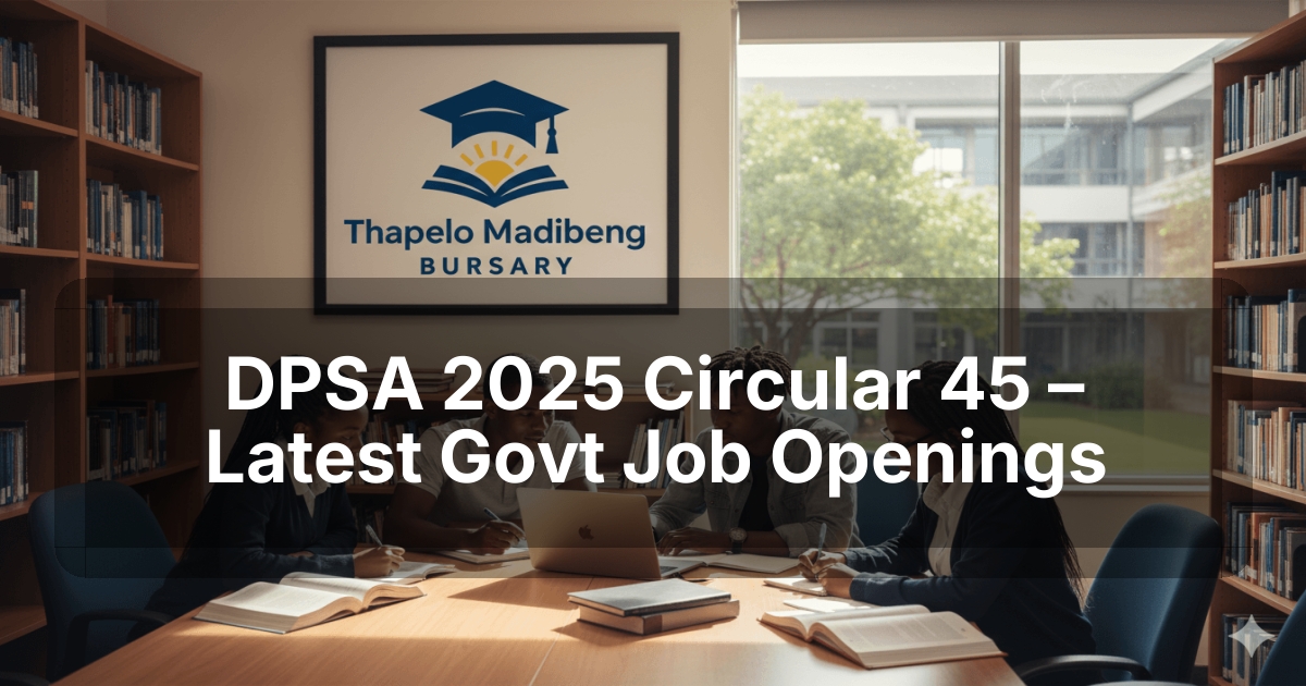 DPSA 2025 Circular 45 – Latest Govt Job Openings