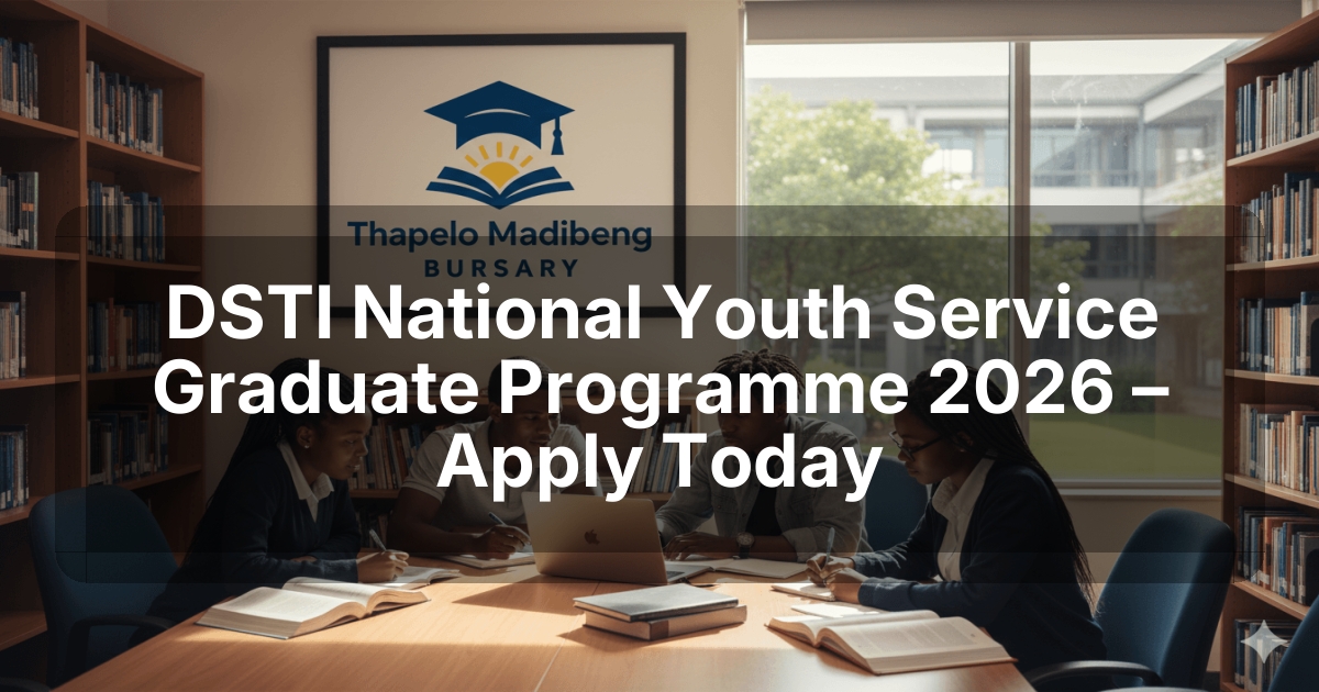 DSTI National Youth Service Graduate Programme 2026 – Apply Today