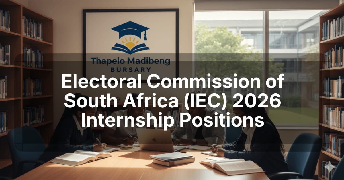 Electoral Commission of South Africa (IEC) 2026 Internship Positions