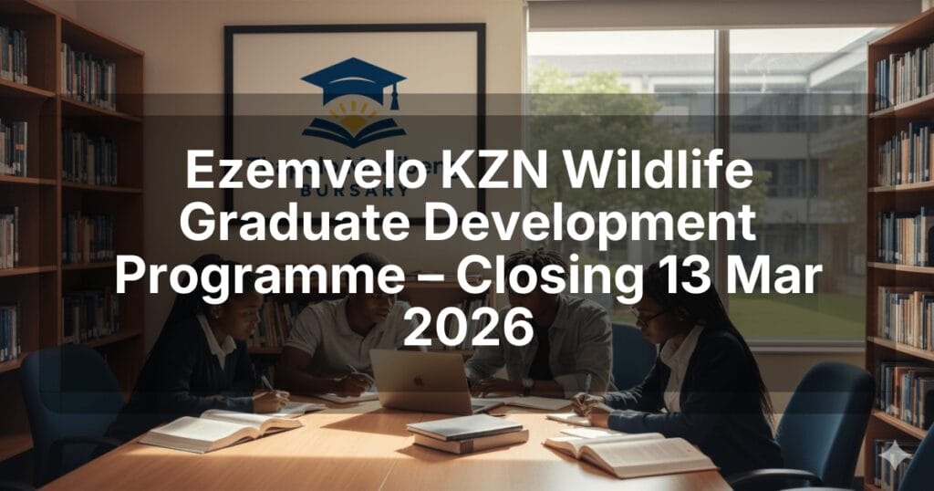Ezemvelo KZN Wildlife Graduate Development Programme – Closing 13 Mar 2026