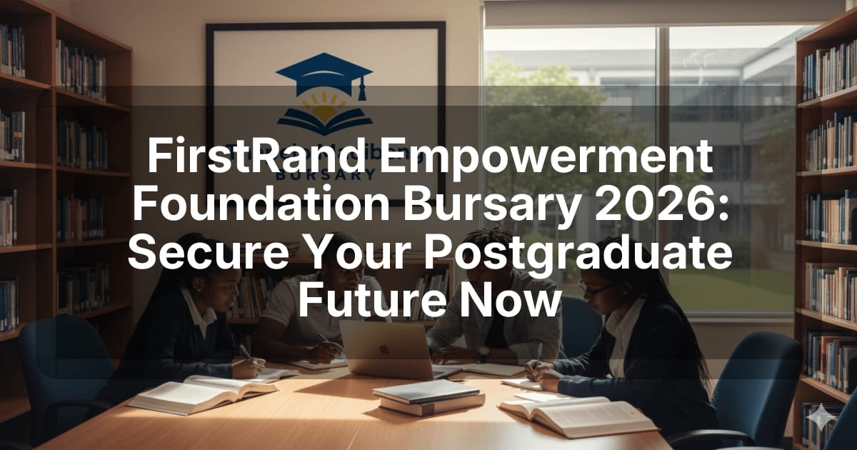 FirstRand Empowerment Foundation Bursary 2026: Secure Your Postgraduate Future Now