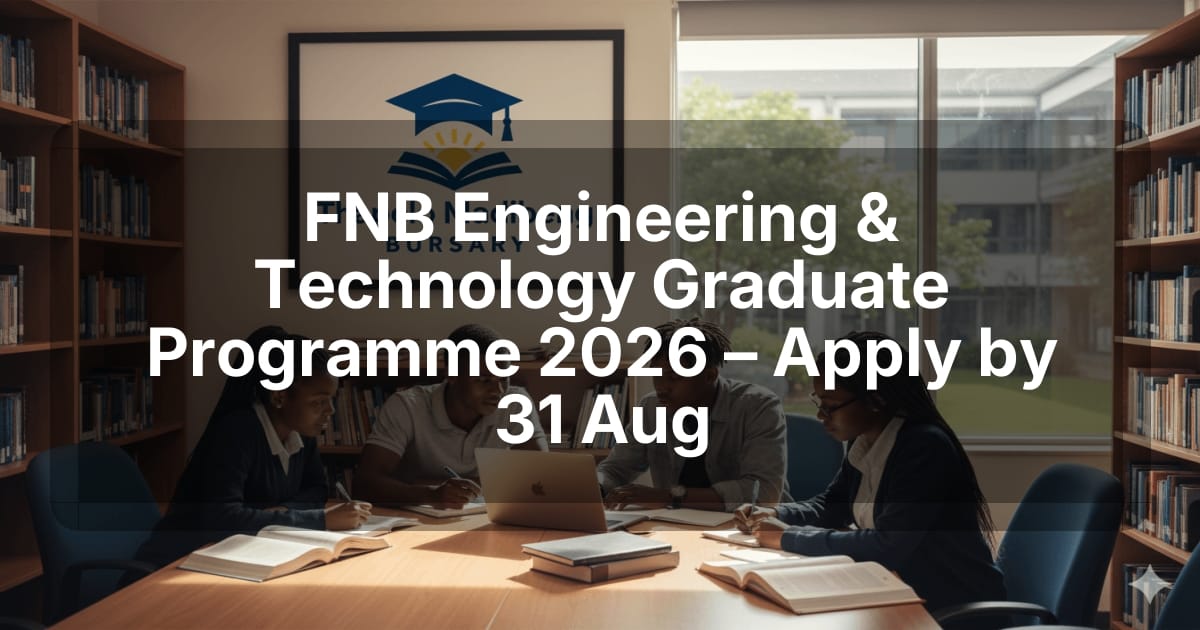FNB Engineering & Technology Graduate Programme 2026 – Apply by 31 Aug