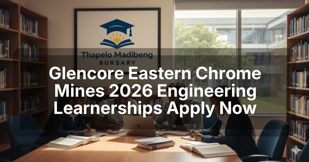 Glencore Eastern Chrome Mines 2026 Engineering Learnerships Apply Now