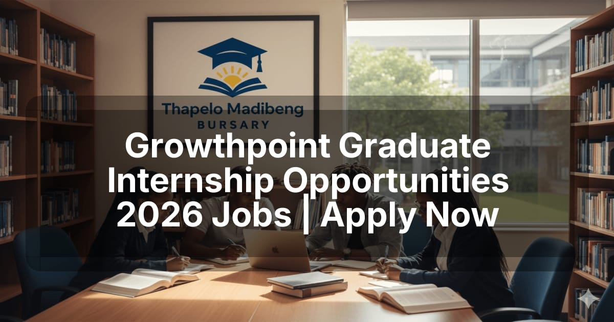 Growthpoint Graduate Internship Opportunities 2026 Jobs | Apply Now