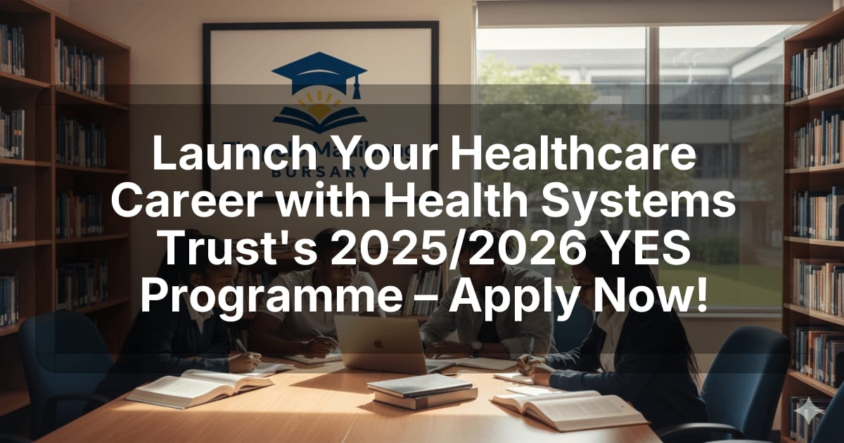 Launch Your Healthcare Career with Health Systems Trust's 2025/2026 YES Programme – Apply Now!