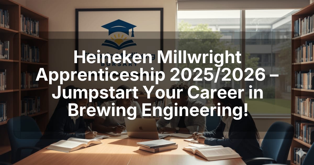 Heineken Millwright Apprenticeship 2025/2026 – Jumpstart Your Career in Brewing Engineering!