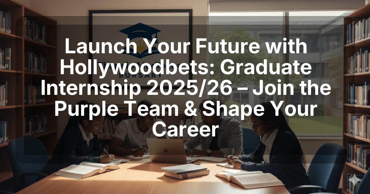 Launch Your Future with Hollywoodbets: Graduate Internship 2025/26 – Join the Purple Team & Shape Your Career