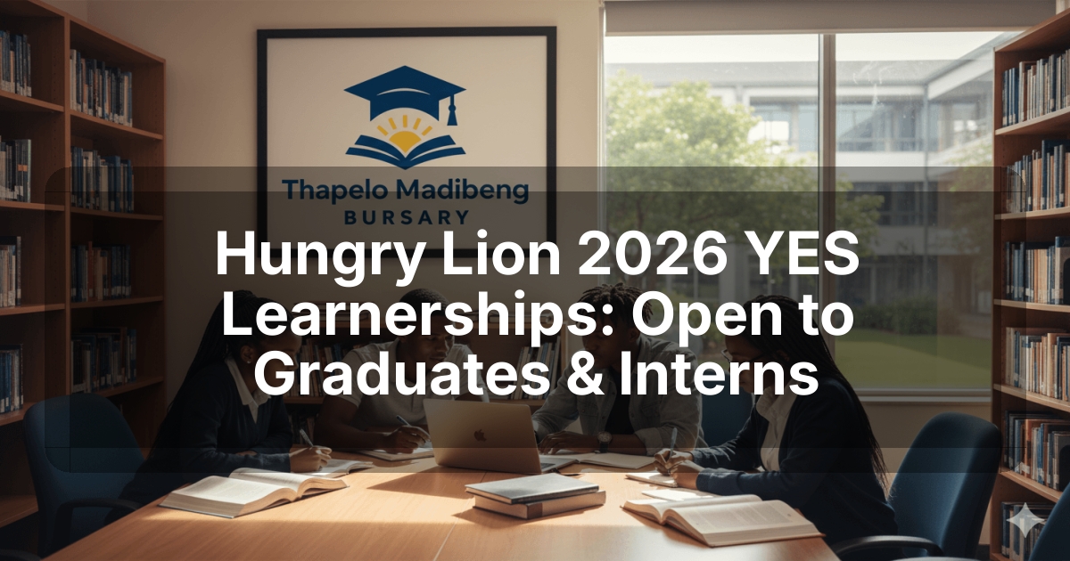 Hungry Lion 2026 YES Learnerships: Open to Graduates & Interns