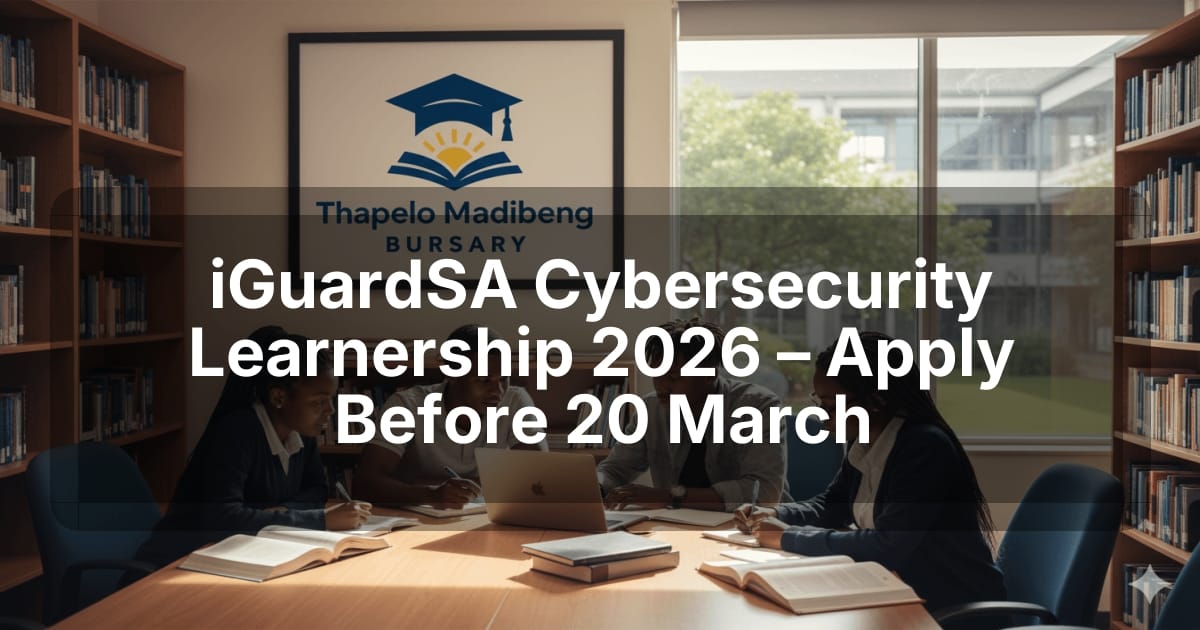 iGuardSA Cybersecurity Learnership 2026 – Apply Before 20 March